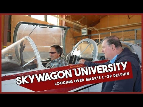 Mark does a walk around on his L-29 Delphin