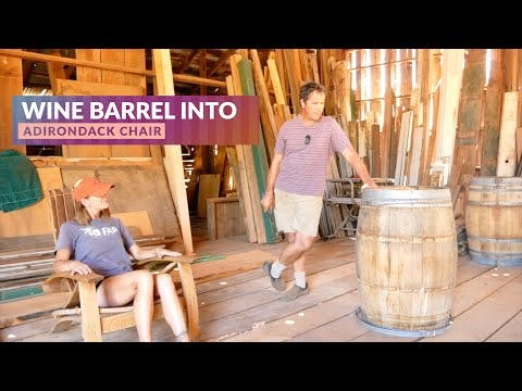 Adirondack Chair from a Wine Barrel