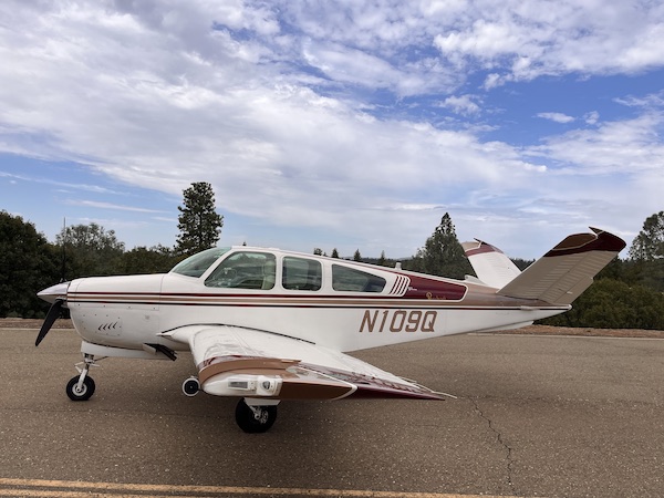 1966 Beechcraft V35 Bonanza $197,500 - (Here at Placerville) - N109Q